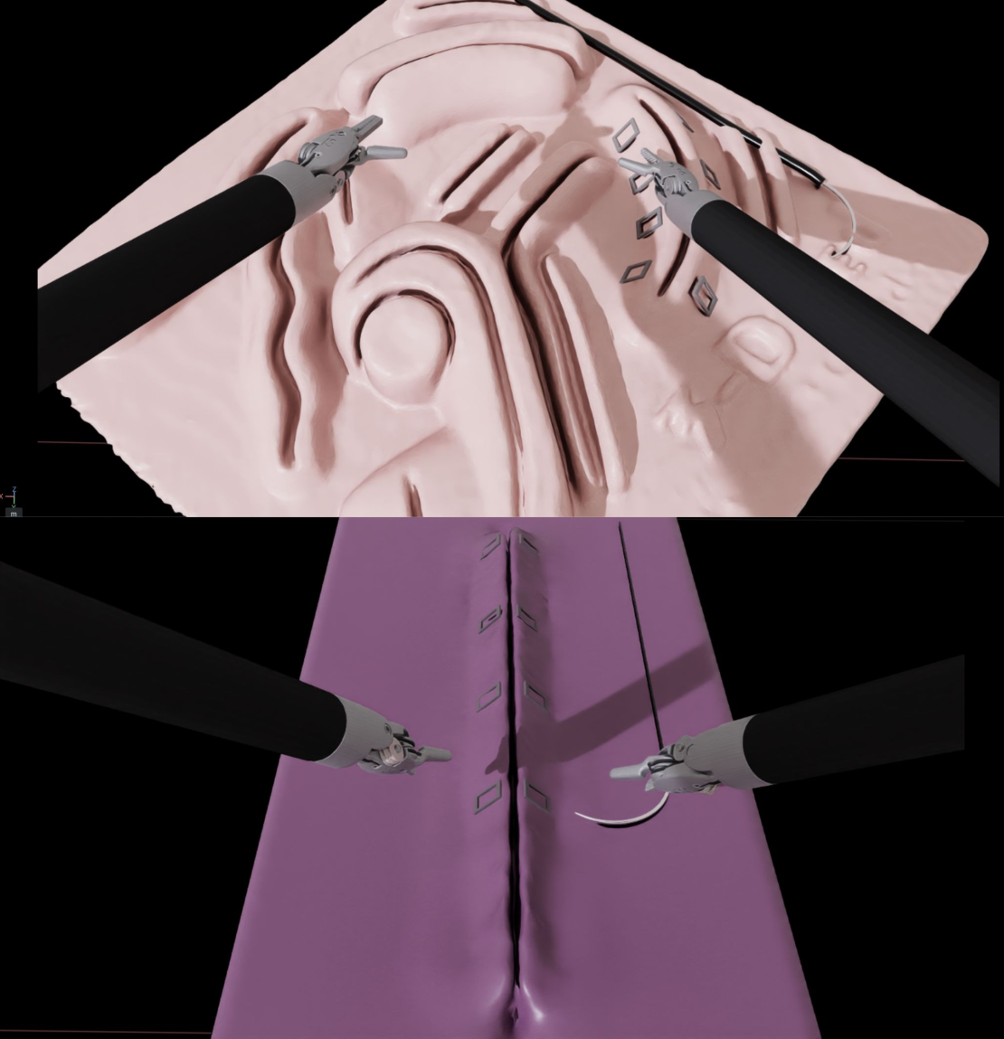 Digital Twin for Suturing Scenes 